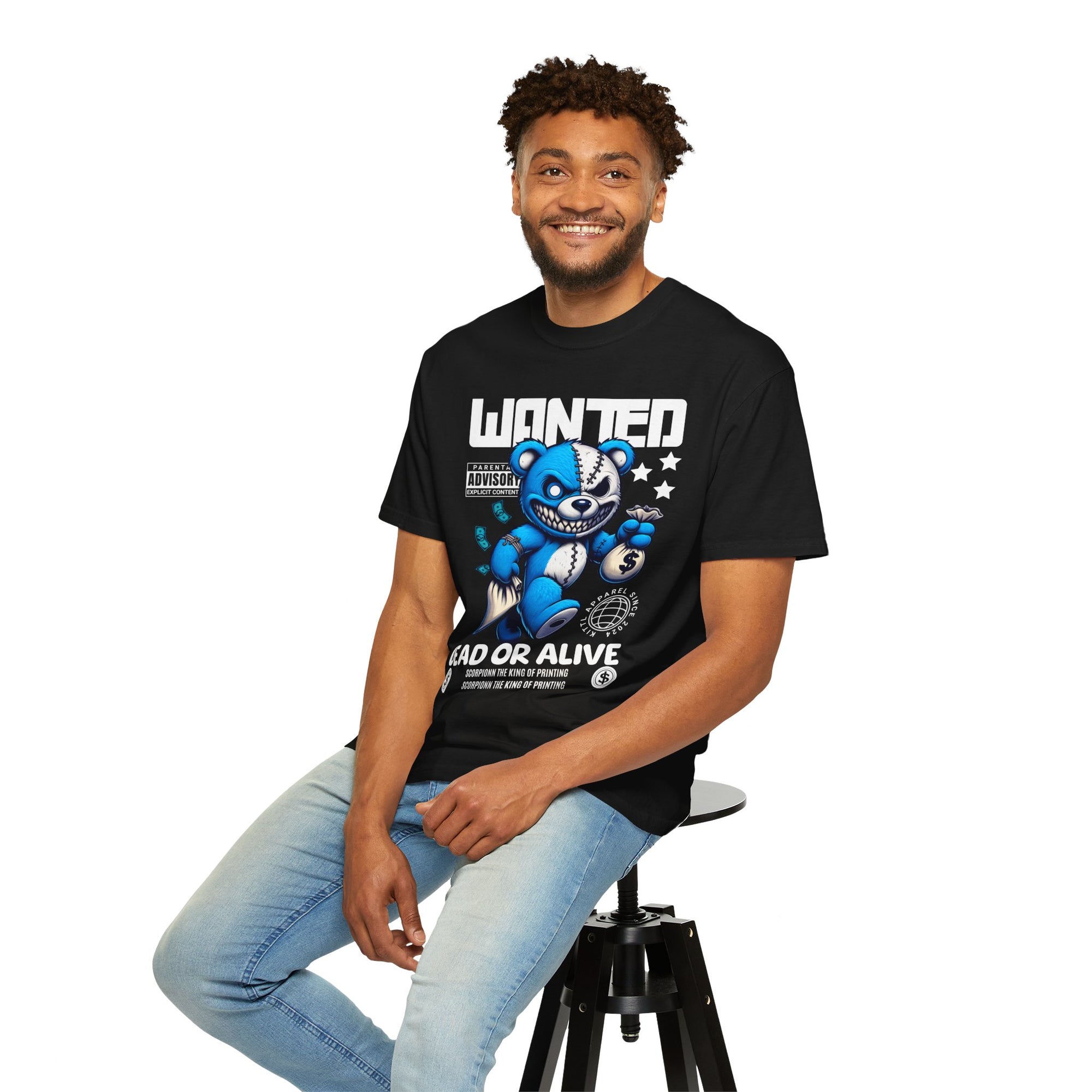 Wanted dead or alive Graphic Streetwear T-shirt