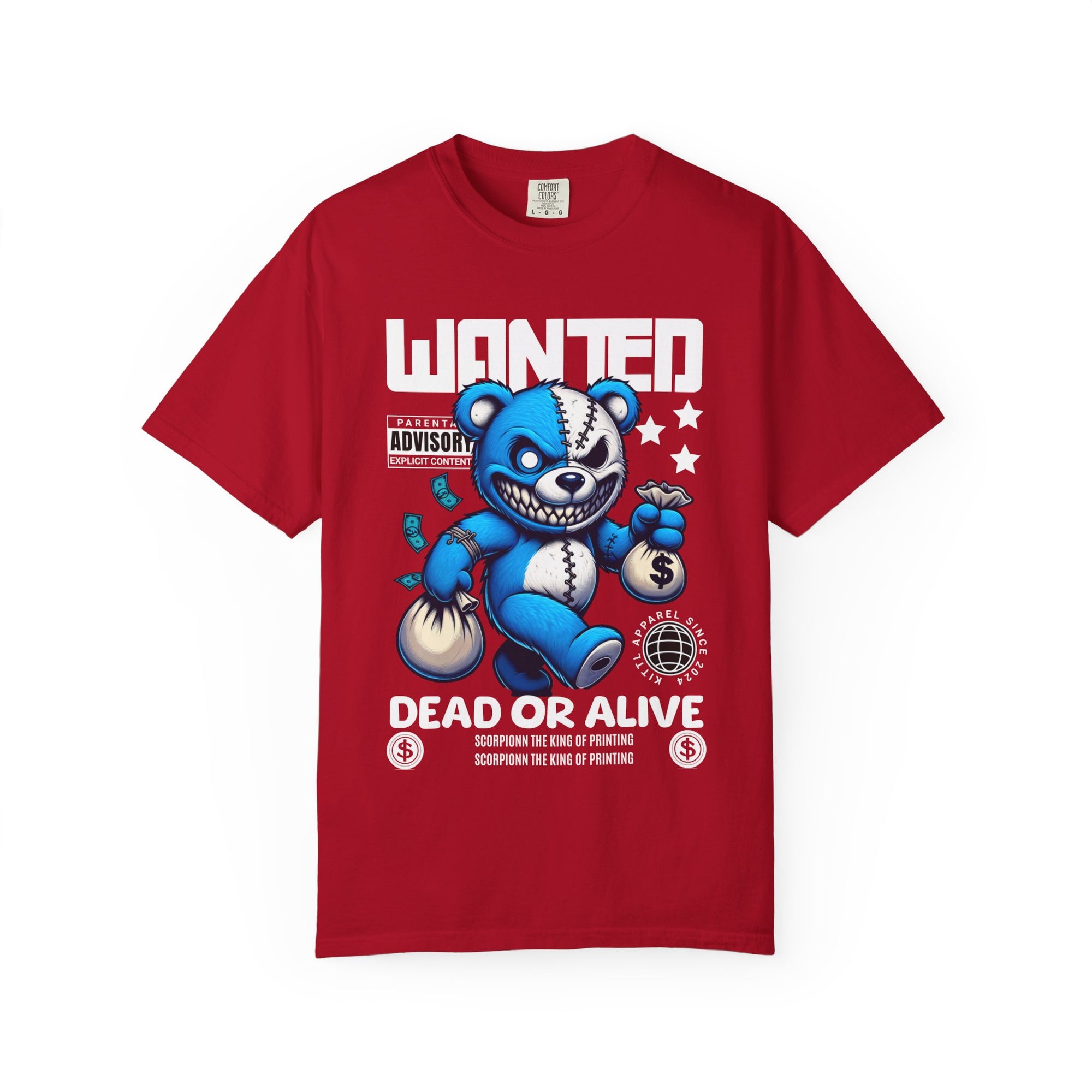 Wanted dead or alive Graphic Streetwear T-shirt