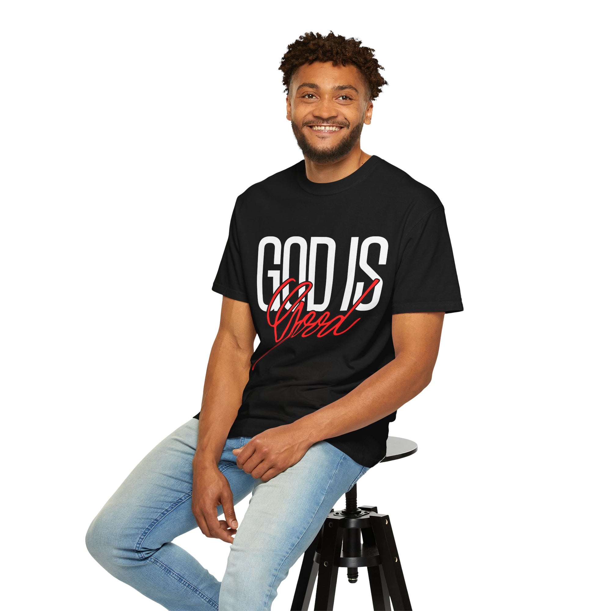 God is Good Unisex Garment-Dyed T-shirt, Inspirational Tee, Faith-Based Apparel, Christian Gift, Casual Wear