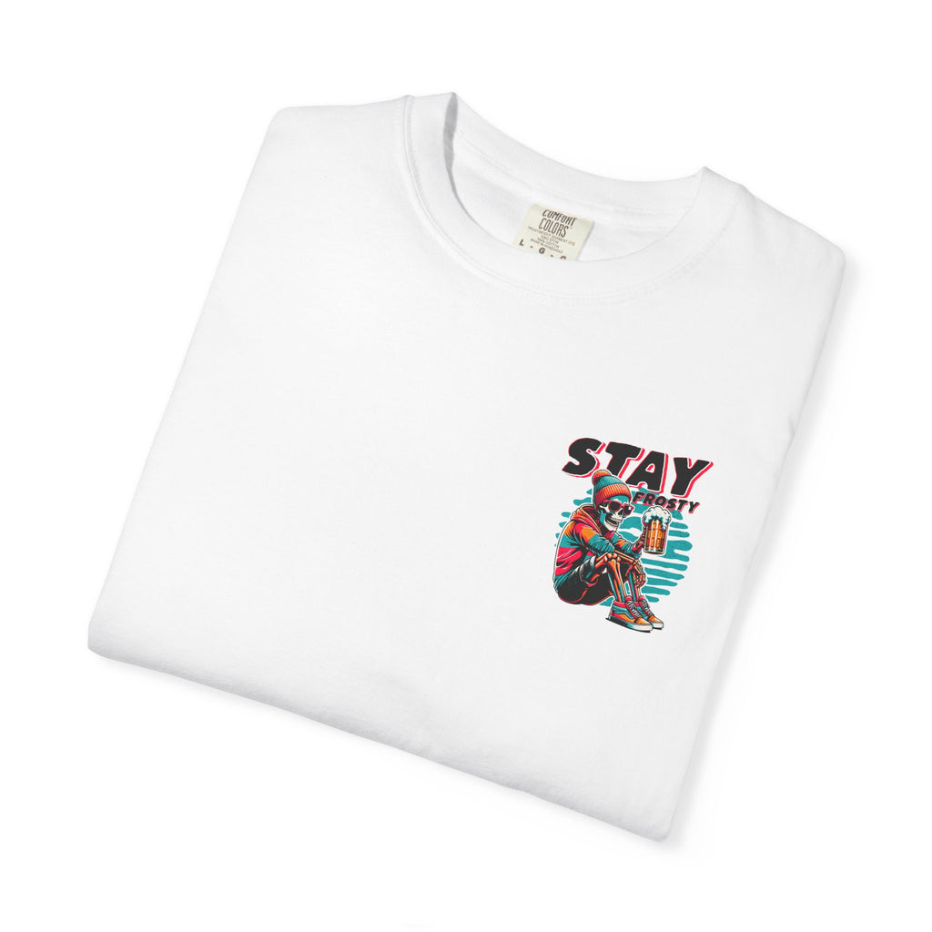 Stay Frosty Unisex T-Shirt, Cool Graphic Tee, Casual Wear, Gift for Friends, Beer Lover Shirt