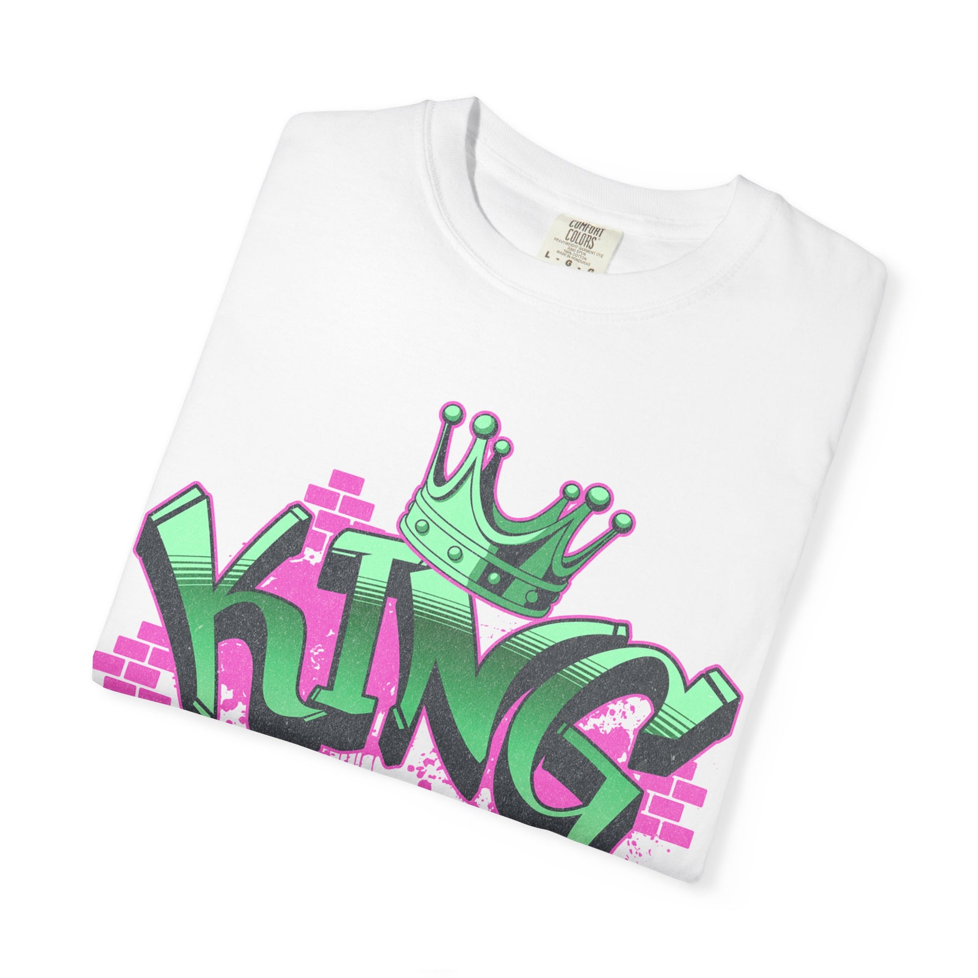 Scorpionn KING Garment-Dyed Graphic T-Shirt, Cool Streetwear, Unisex Tee, Perfect for Kings, Trendy Gift for Him/Her, Casual Style Shirt, Birthday Apparel