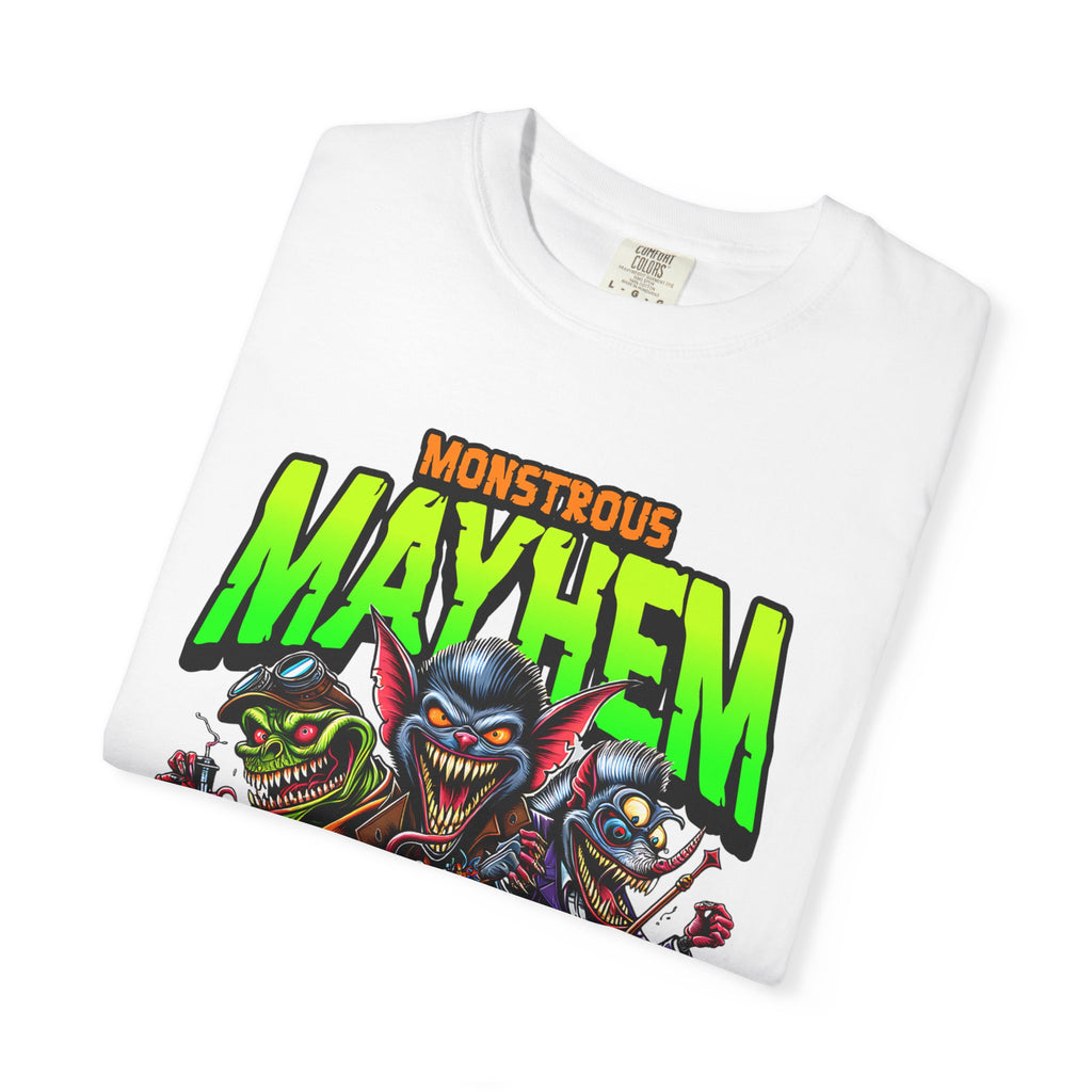 Monstrous Mayhem T-Shirt, Cool Graphic Tee, Fun Gift for Gamers, Halloween Apparel, Unisex Casual Wear