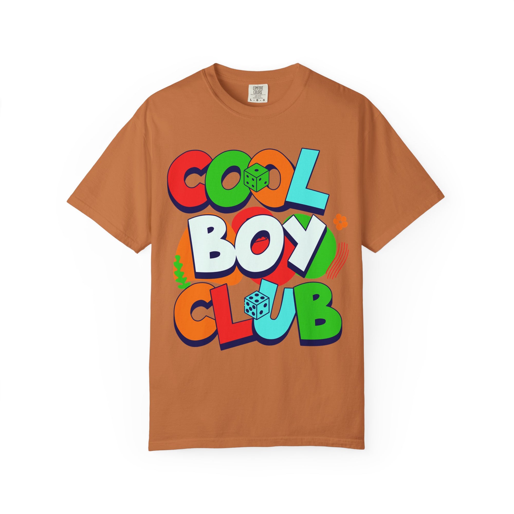 Cool Boy Club Unisex Garment-Dyed T-shirt, Trendy Tee, Youth Apparel, Gift for Kids, Summer Fashion, Graphic Top