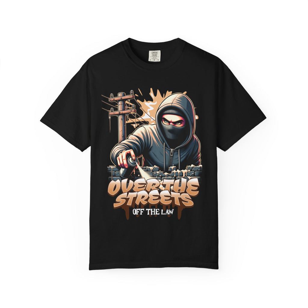 Over The Street Art Inspired Unisex Men's T-Shirt - Cool Graphic Tee for Urban Style, Gifts for Artists, Streetwear, and Casual Wear