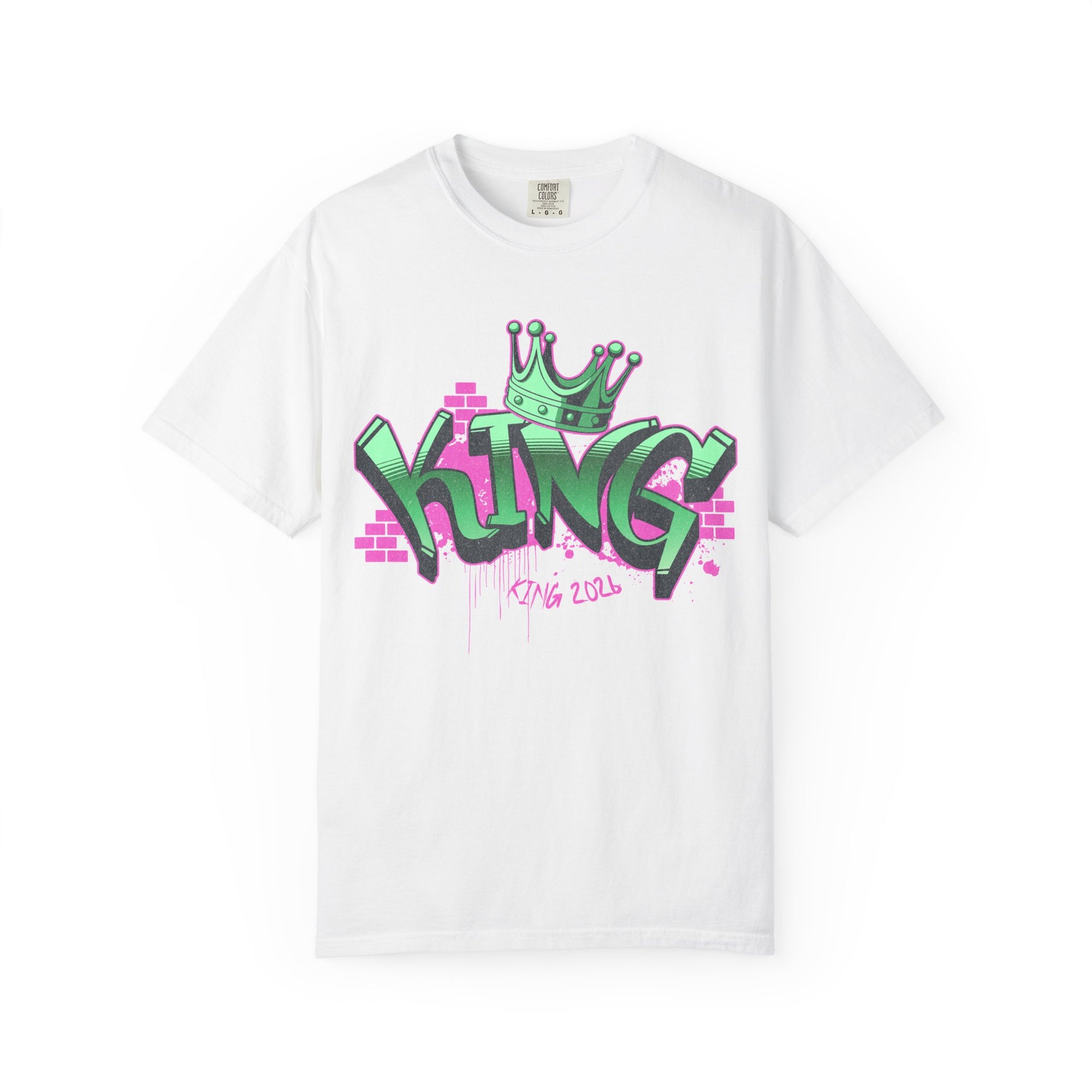 Scorpionn KING Garment-Dyed Graphic T-Shirt, Cool Streetwear, Unisex Tee, Perfect for Kings, Trendy Gift for Him/Her, Casual Style Shirt, Birthday Apparel