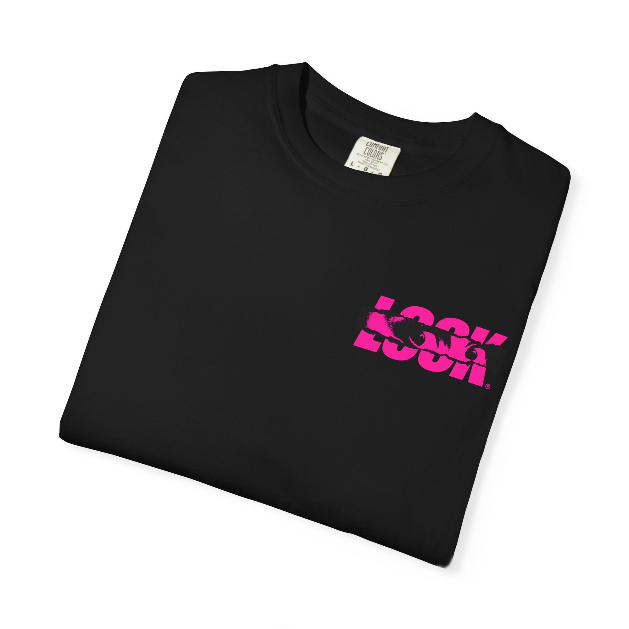 Look Graphic Unisex Garment-Dyed T-Shirt, Trendy Streetwear