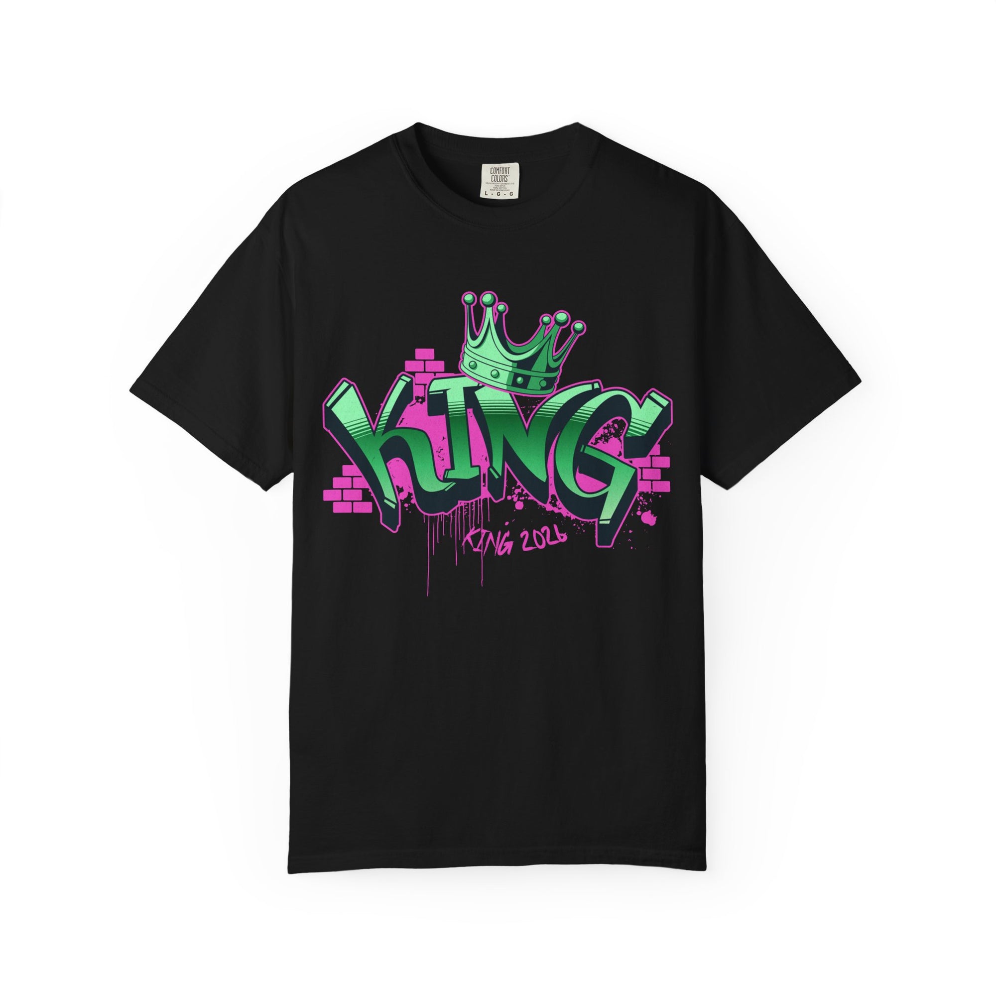 Scorpionn KING Garment-Dyed Graphic T-Shirt, Cool Streetwear, Unisex Tee, Perfect for Kings, Trendy Gift for Him/Her, Casual Style Shirt, Birthday Apparel