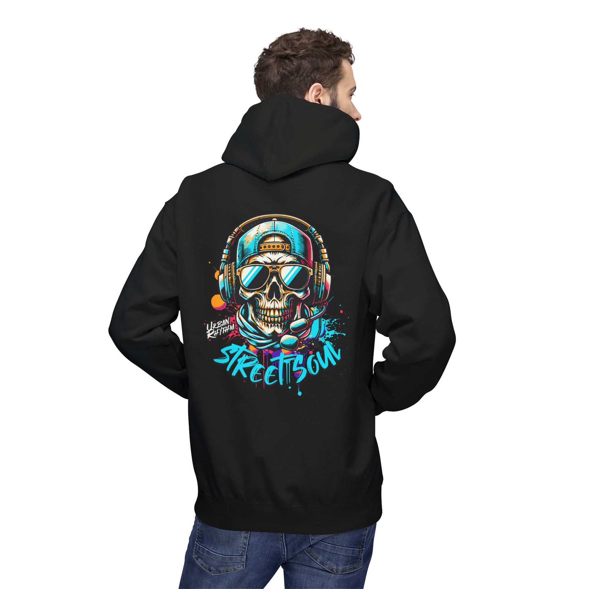 Hip Street Culture Hoodie - Unisex Midweight Fleece, Urban Style, Casual Wear, Unique Gift for Music Lovers, Streetwear Collection