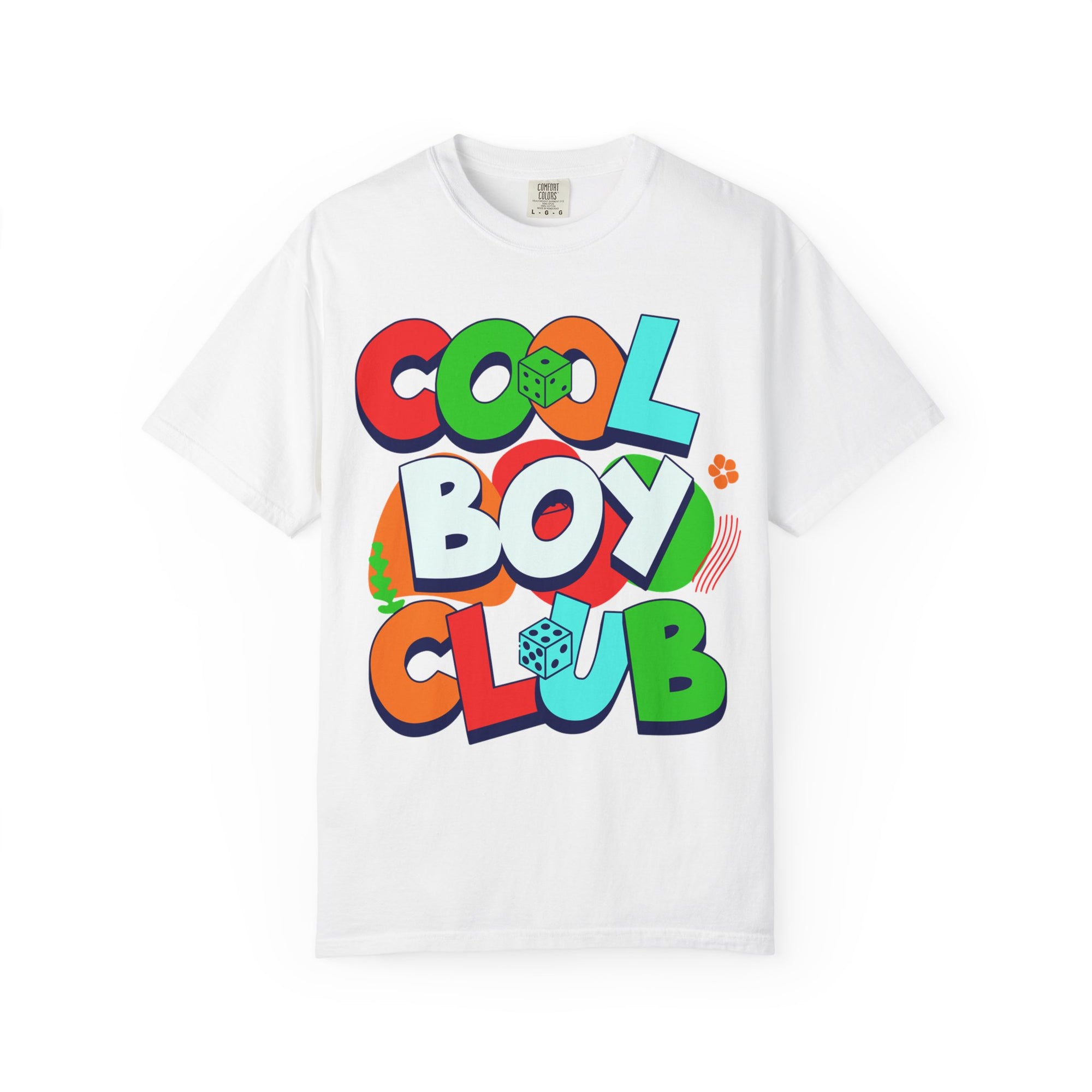 Cool Boy Club Unisex Garment-Dyed T-shirt, Trendy Tee, Youth Apparel, Gift for Kids, Summer Fashion, Graphic Top