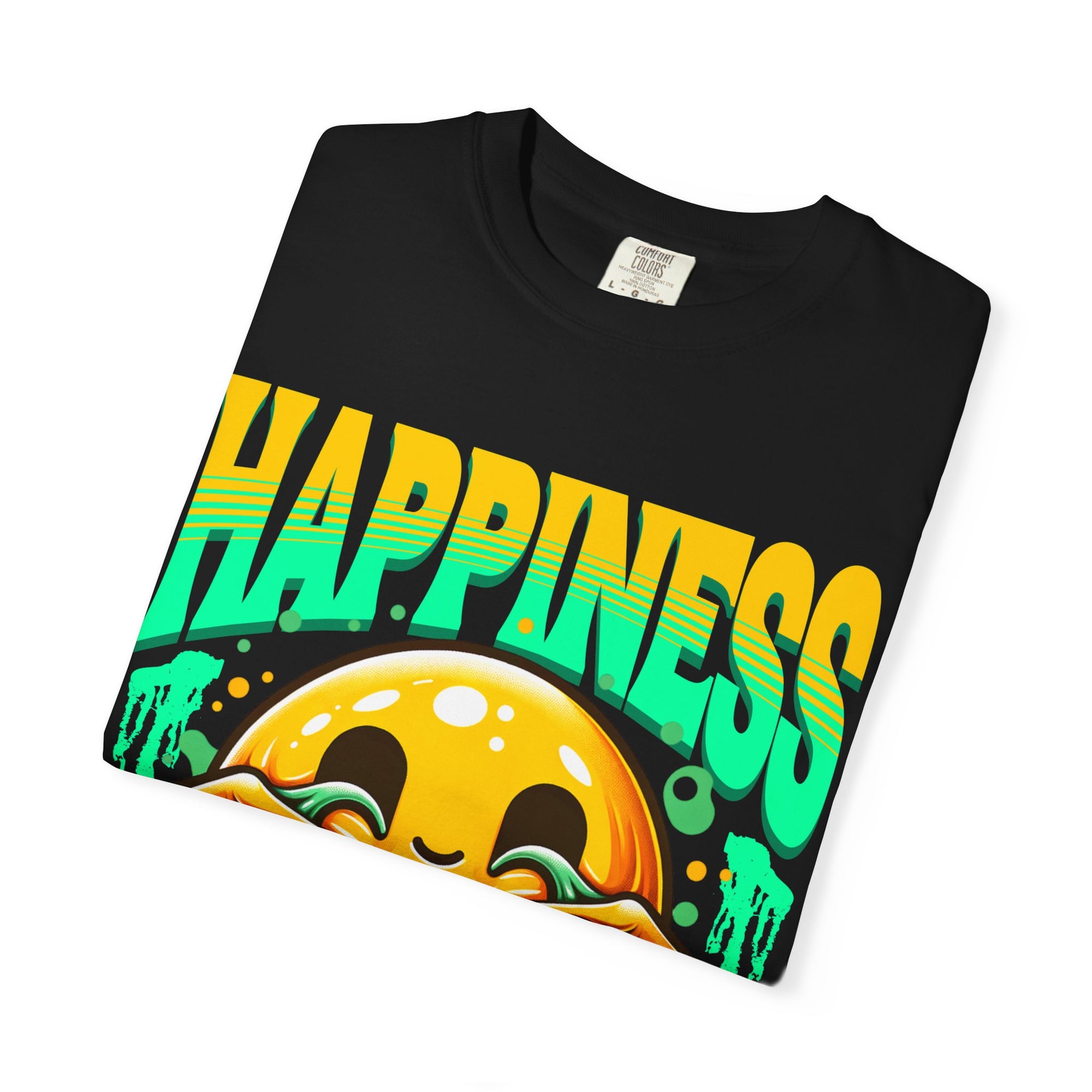 Happy Vibes Unisex T-shirt – No More Sadness, Funny Shirt, Gift for Friends, Casual Wear, Positive Message