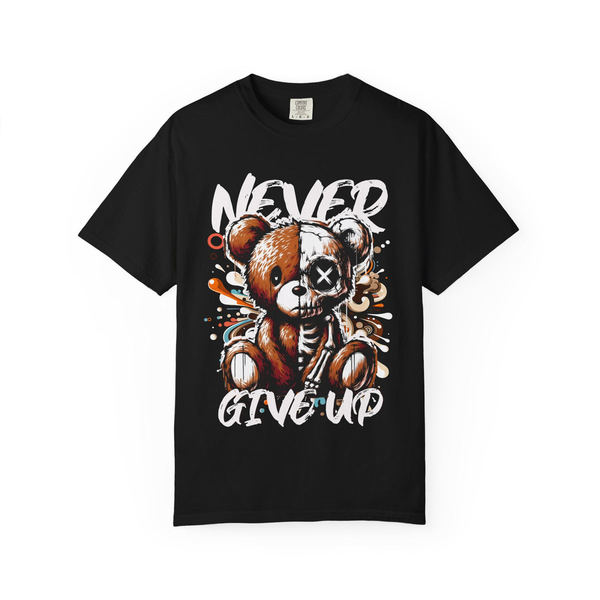 Never Give Up Unisex T-Shirt | Motivational Tee | Gift for Friends | Casual Streetwear | Perfect for Everyday Wear, Birthdays, Inspiration