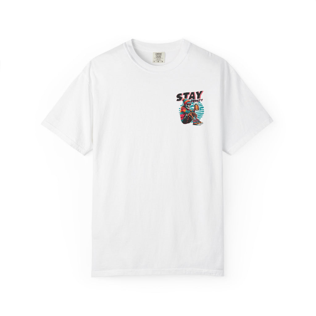 Stay Frosty Unisex T-Shirt, Cool Graphic Tee, Casual Wear, Gift for Friends, Beer Lover Shirt