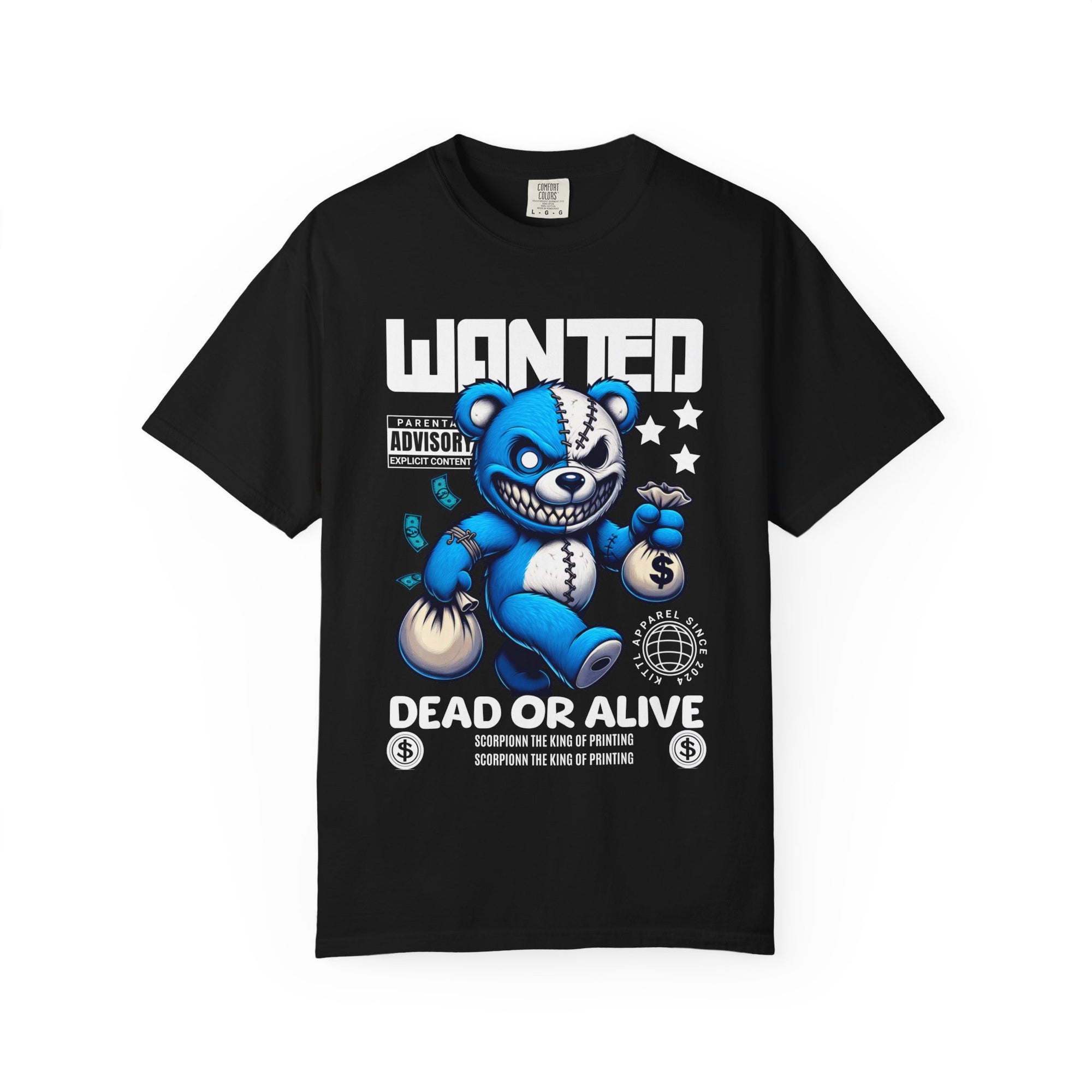 Wanted dead or alive Graphic Streetwear T-shirt