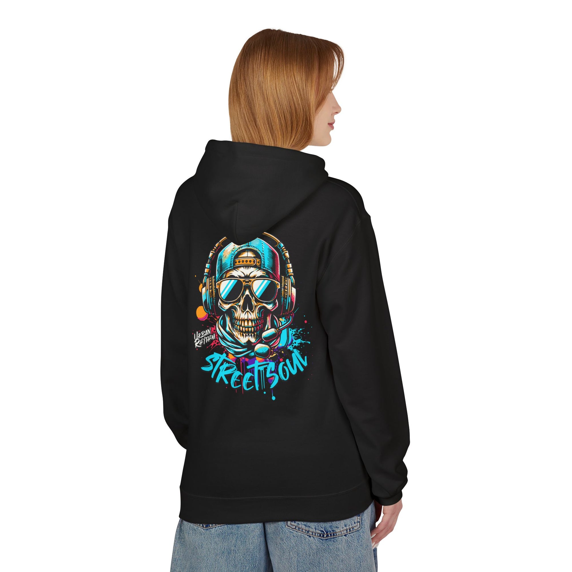Hip Street Culture Hoodie - Unisex Midweight Fleece, Urban Style, Casual Wear, Unique Gift for Music Lovers, Streetwear Collection
