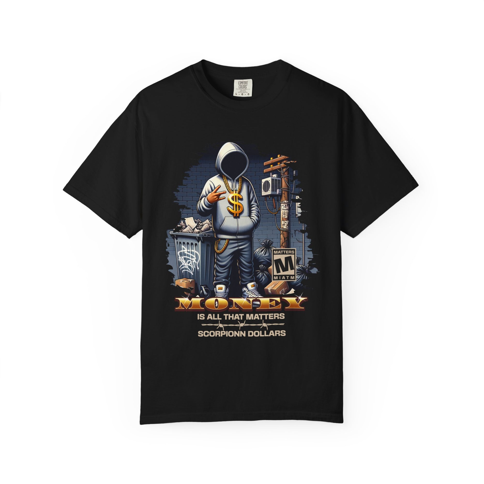 Money Matters T-Shirt, Unisex Garment-Dyed Tee, Casual Streetwear, Gift for Gamers, Birthday Present, Trendy Graphic Tee