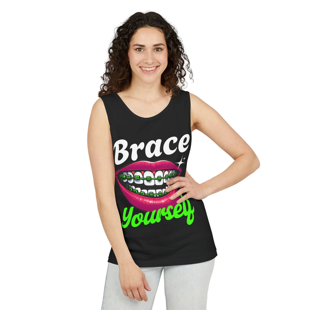 BRACES GIRLS MOUTH Graphic Tank Top