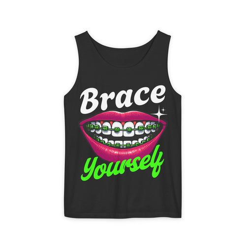 BRACES GIRLS MOUTH Graphic Tank Top